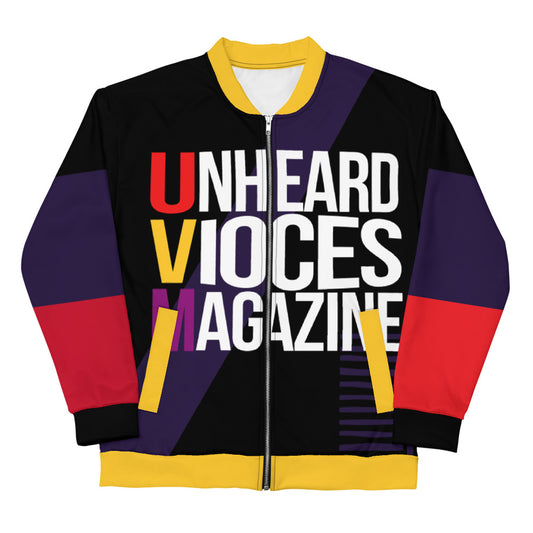 Unheard Voices Magazine jacket front by Chenelle Designs