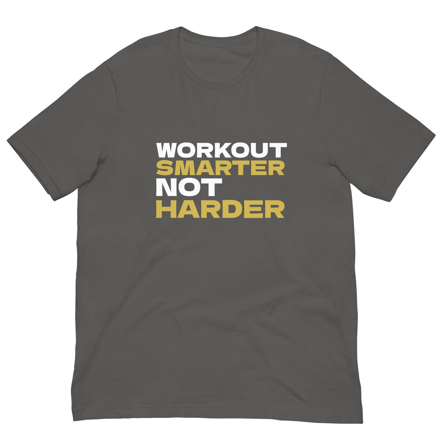 Workout Smarter Not Harder Unisex T-shirt (Grey))