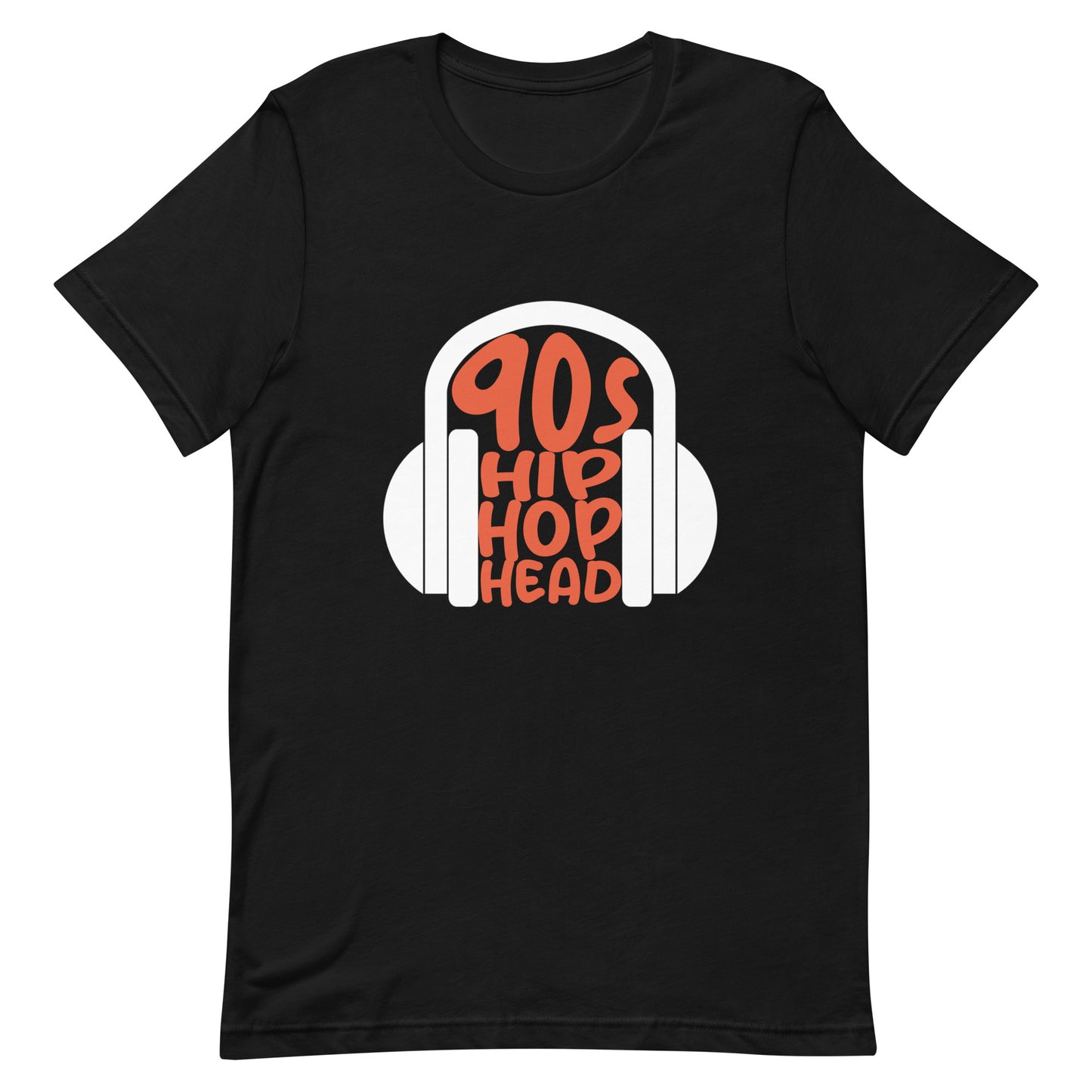 90s hip-hop head t shirt black