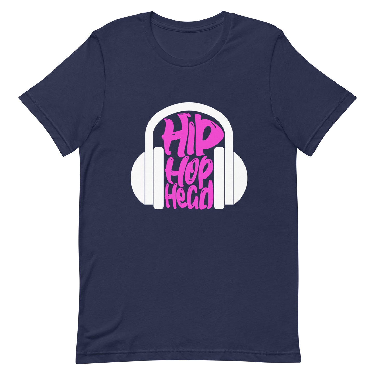 Hip Hop Head Navy Blue Shirt (Pink)