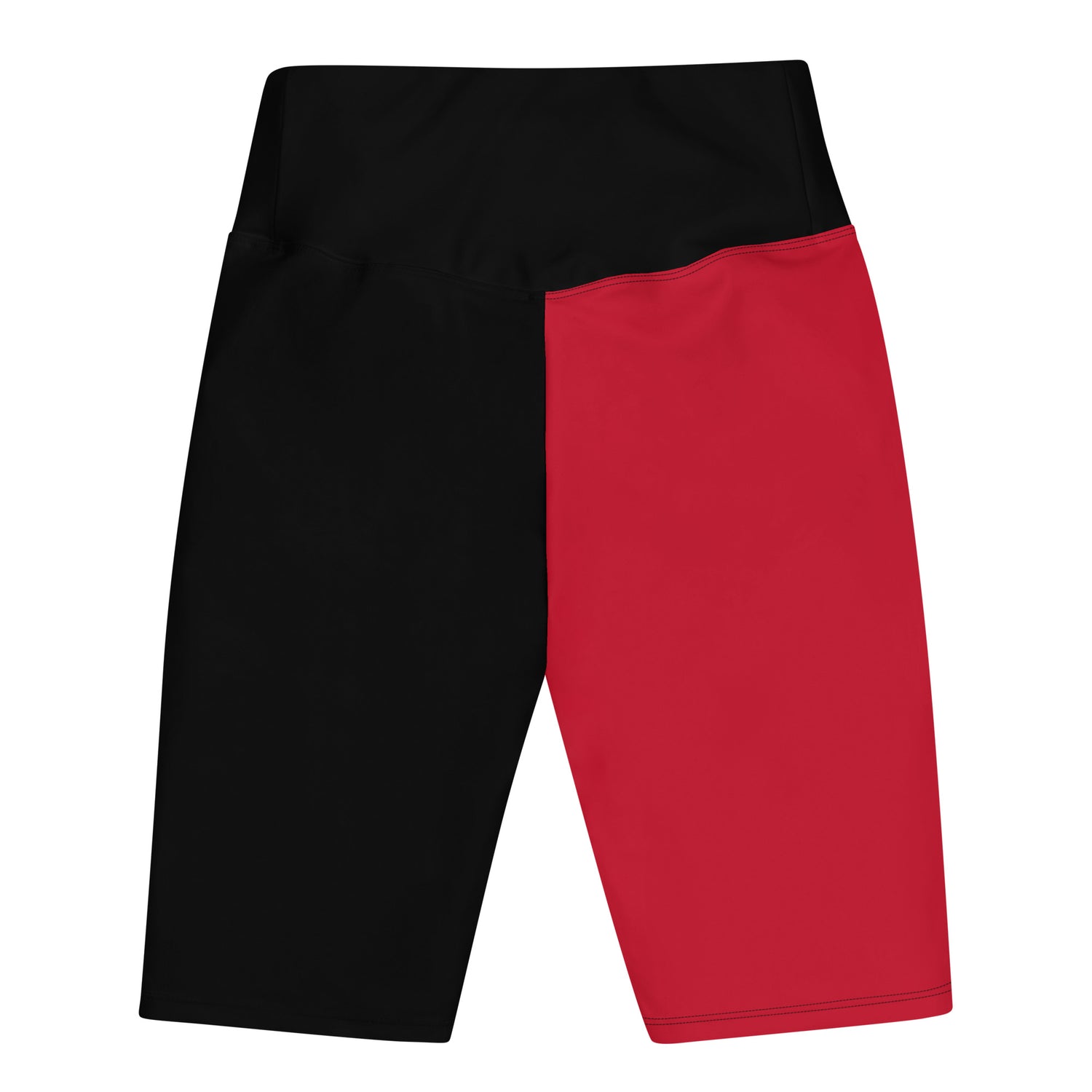 Women Bikers shorts with red lips by Chenelle Designs back