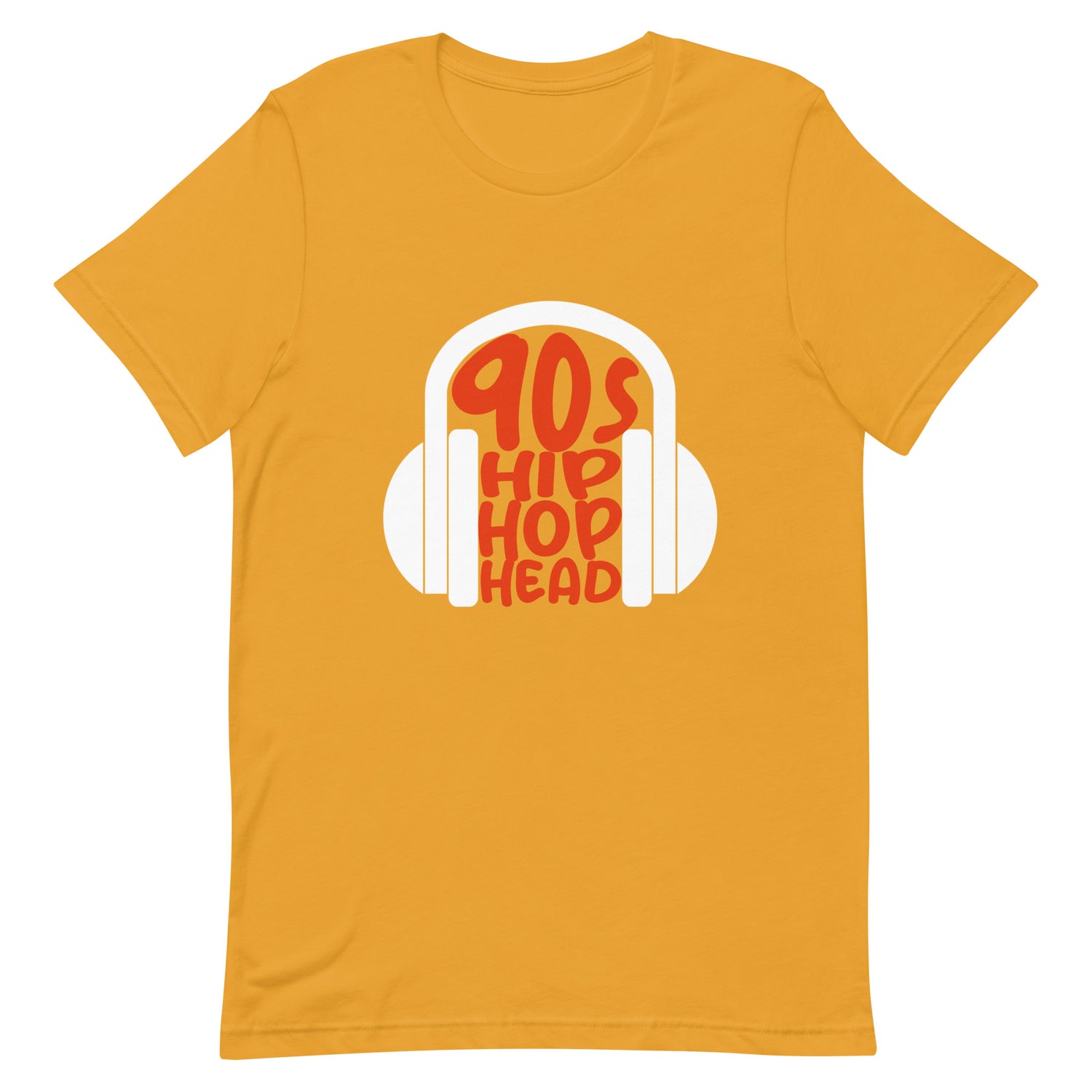 90s hip-hop head shirt mustard